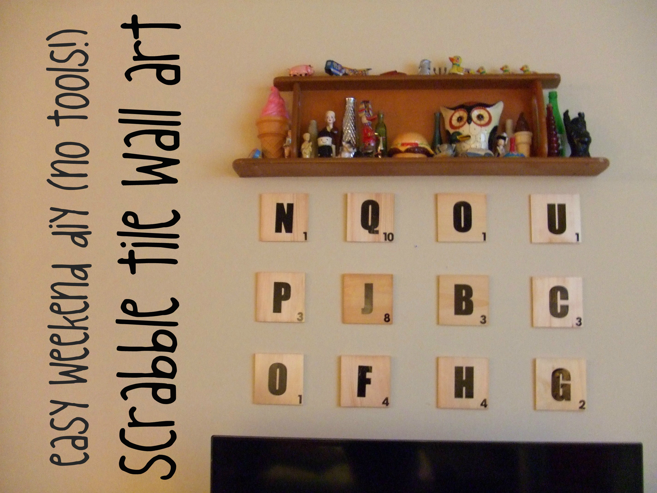 How to Make Scrabble Tiles  Scrabble wall art, Scrabble tile