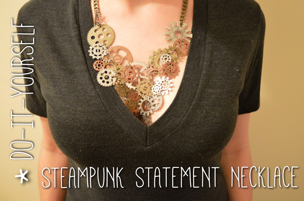 DIY Steampunk Statement Necklace
