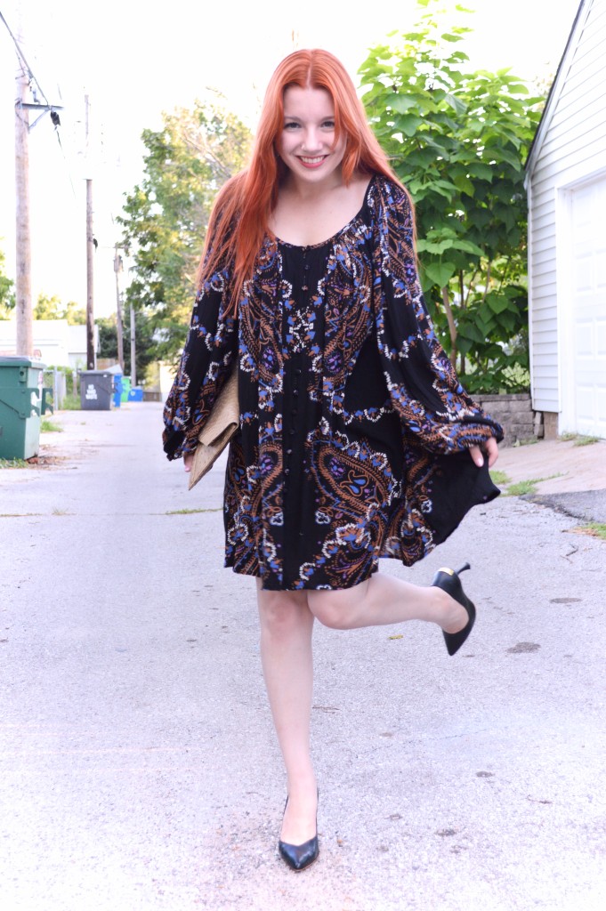Claire Flowers Heels St Louis Outfit Free People Dress Shoes STL - OhJuliaAnn.com
