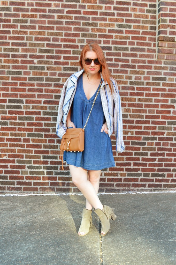 Rebecca Minkoff MAC Crossbosy Purse and Striped Jacket Summer Outfit - Oh Julia Ann (1)