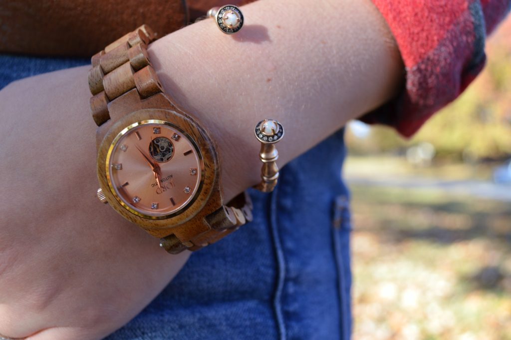 jord-wood-watch-styled-for-autumn-with-plaid-and-denim