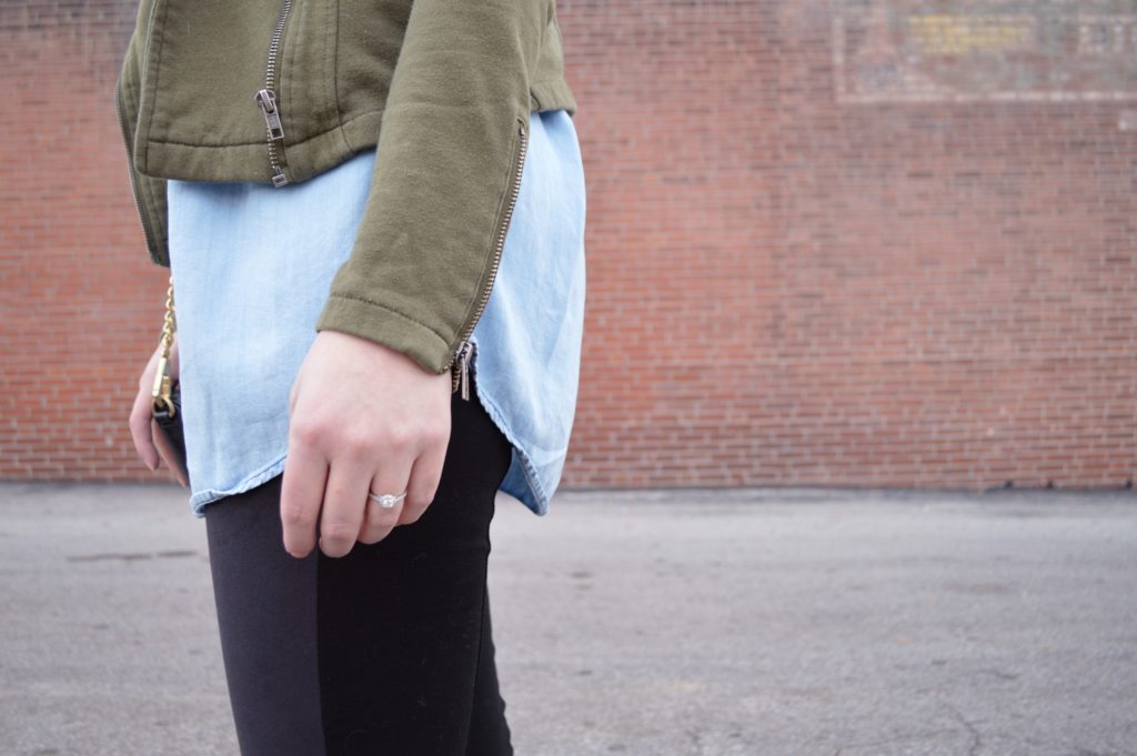 Forever Comfy  Chambray + Faux Leather Leggings – Oh, Julia Ann