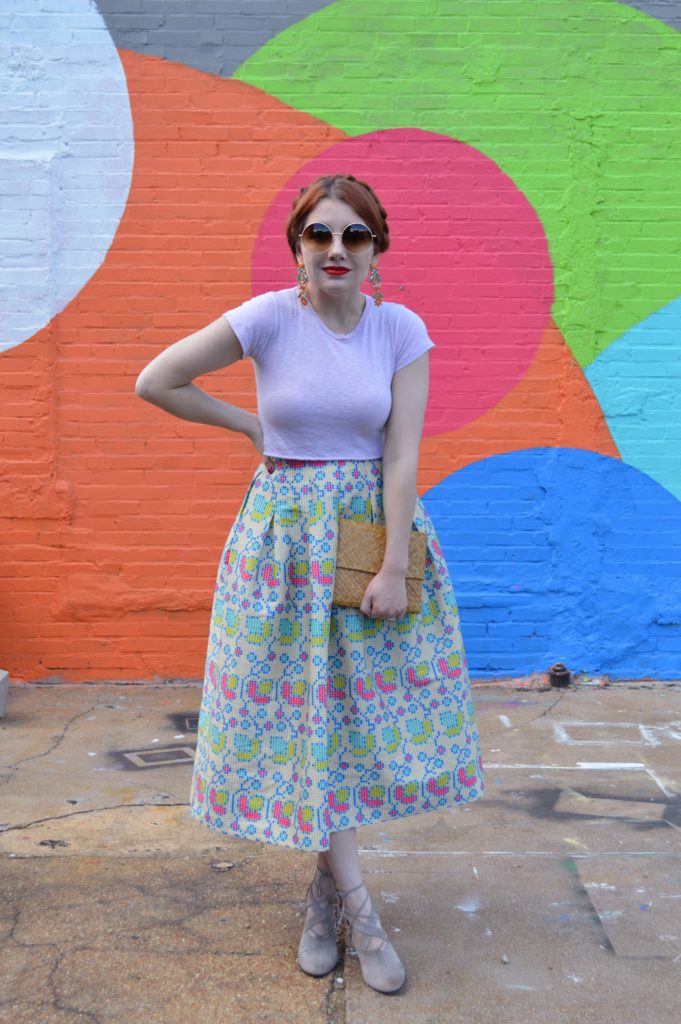 Big, Bright, and Bold Summer Midi Skirt Outfit