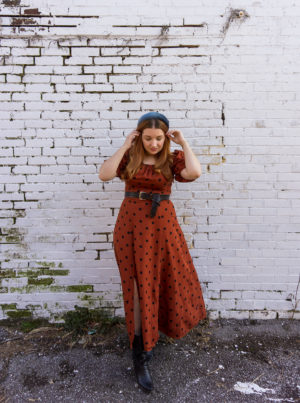 New?Anthropologie-Orange Polka Dot  Headband Anthropologie Headband Hair Accessories for Women for sale  main image 4