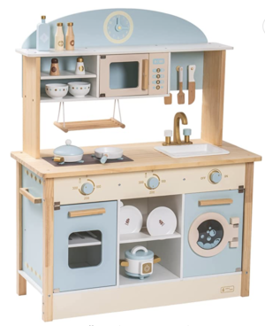 Wooden Play Kitchen Set for Kids Toddlers | ROBUD